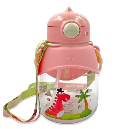 Termo Dinosaurio 1.000 ml con Seguro de Tapa - Diseño Infantil Antiderrames