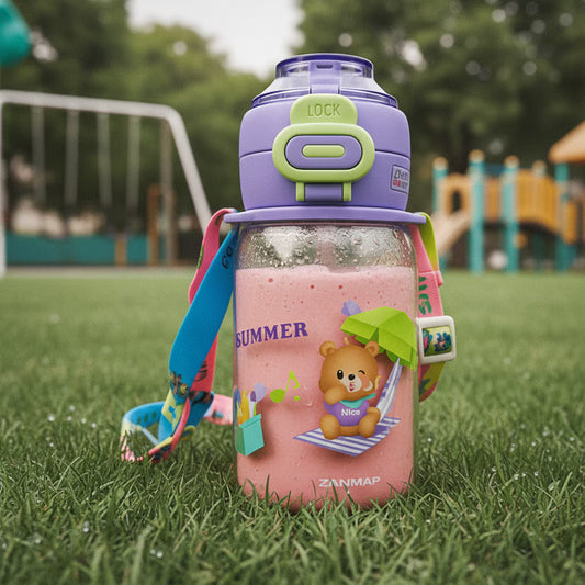 Termo Osos Estaciones 700 ml con Doble Sistema de Toma - Directo o con Pitillo