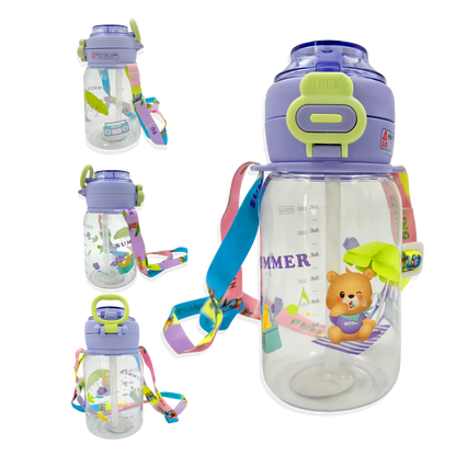 Termo Osos Estaciones 700 ml con Doble Sistema de Toma - Directo o con Pitillo