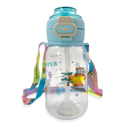 Termo Osos Estaciones 700 ml con Doble Sistema de Toma - Directo o con Pitillo