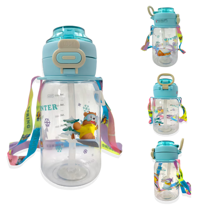 Termo Osos Estaciones 700 ml con Doble Sistema de Toma - Directo o con Pitillo