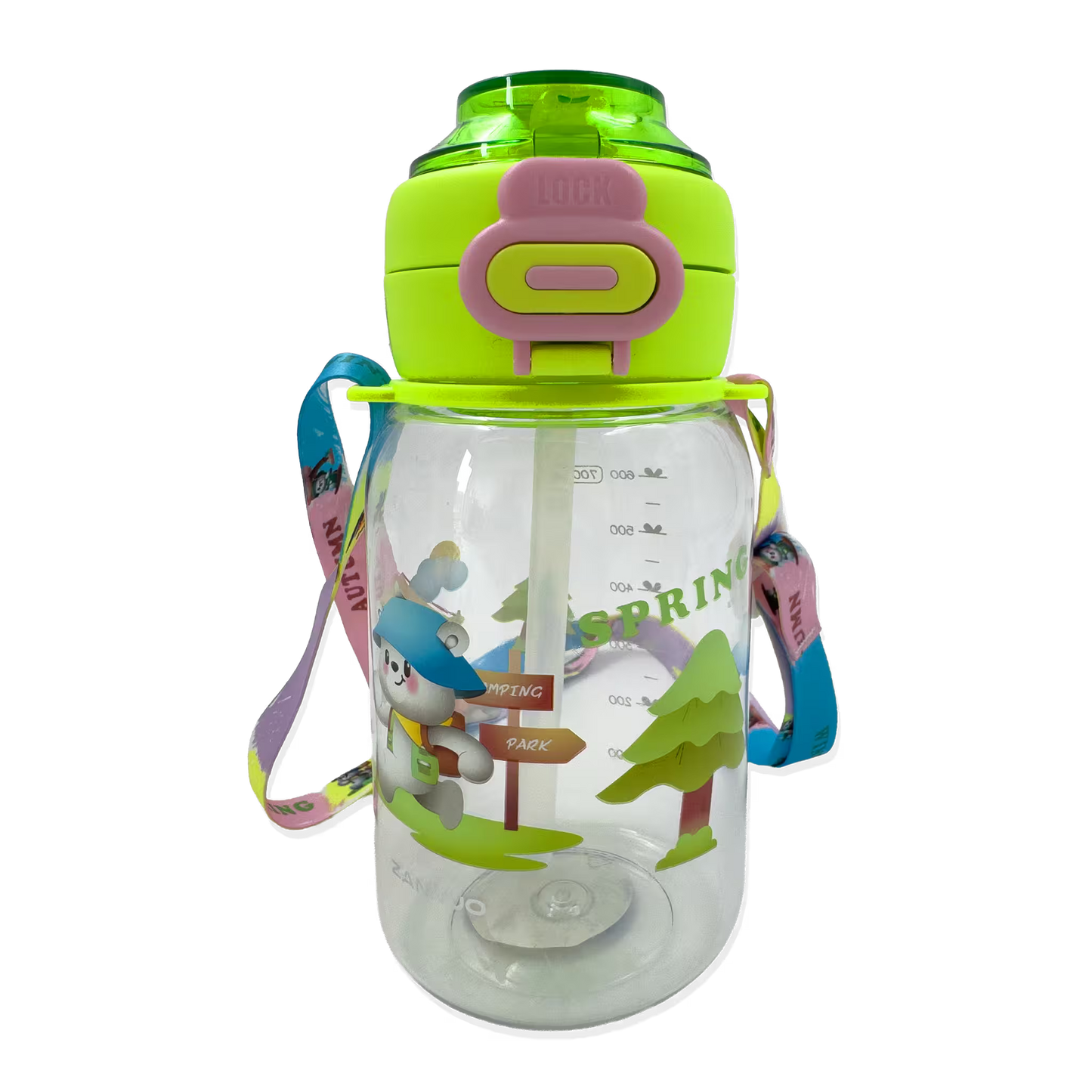 Termo Osos Estaciones 700 ml con Doble Sistema de Toma - Directo o con Pitillo