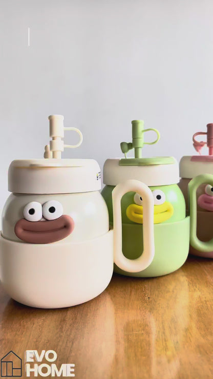 Taza Térmica 'Smile' 450ml con Filtro de Infusión - Interior Acero Inoxidable Premium