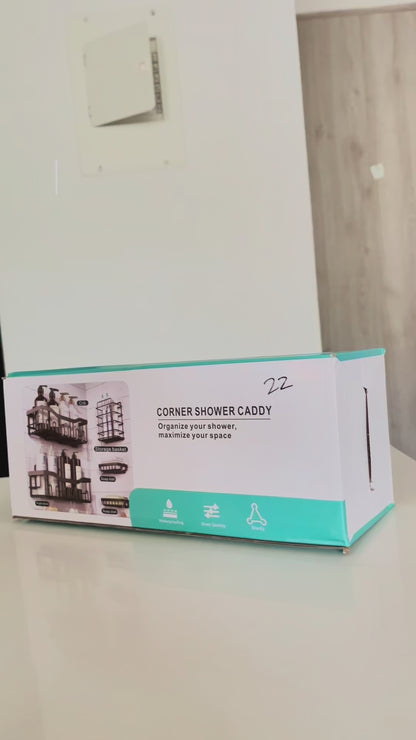 Organizador de Ducha Modular 5-en-1 | Repisas Adhesivas Anti-Óxido